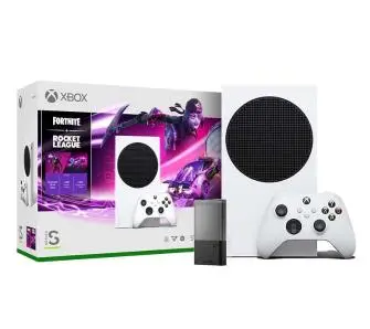 Konsola Xbox Series S 512GB + Dodatki Fortnite i Rocket League + Karta Rozszerzeń Seagate Expansion Card 512GB