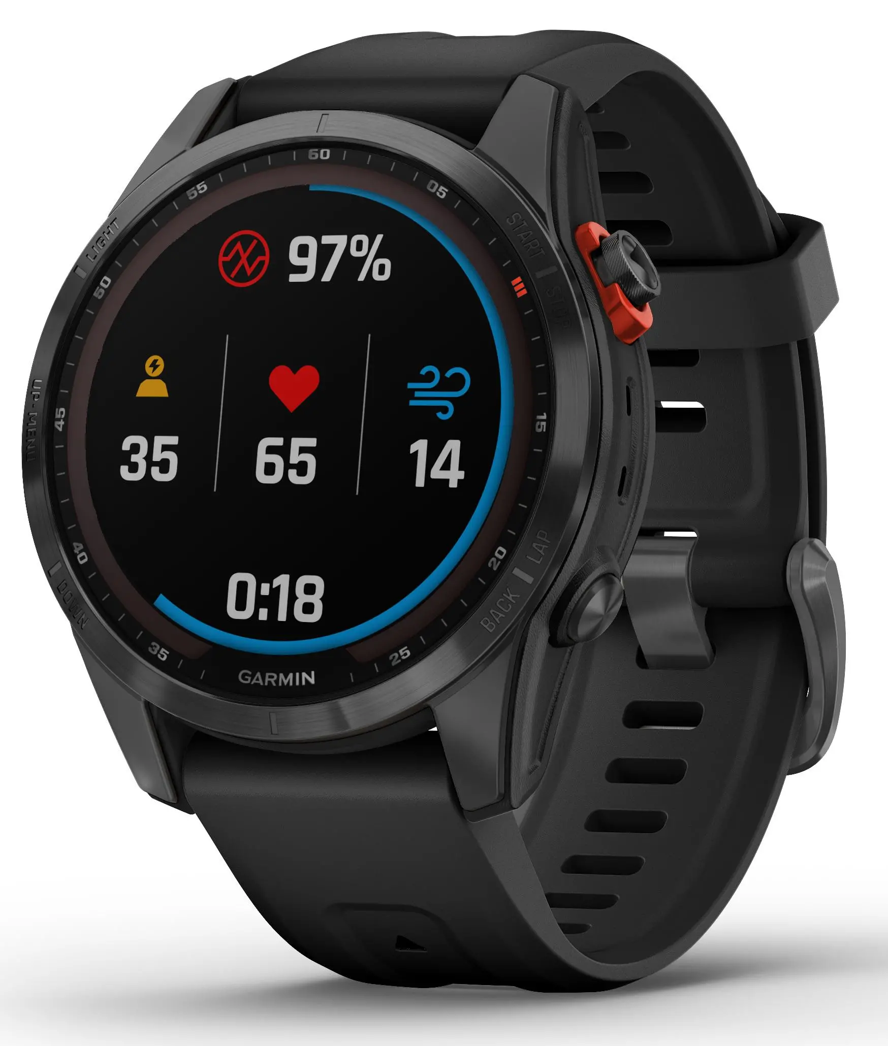 Smartwatch Garmin Fenix 7S Solar Czarny