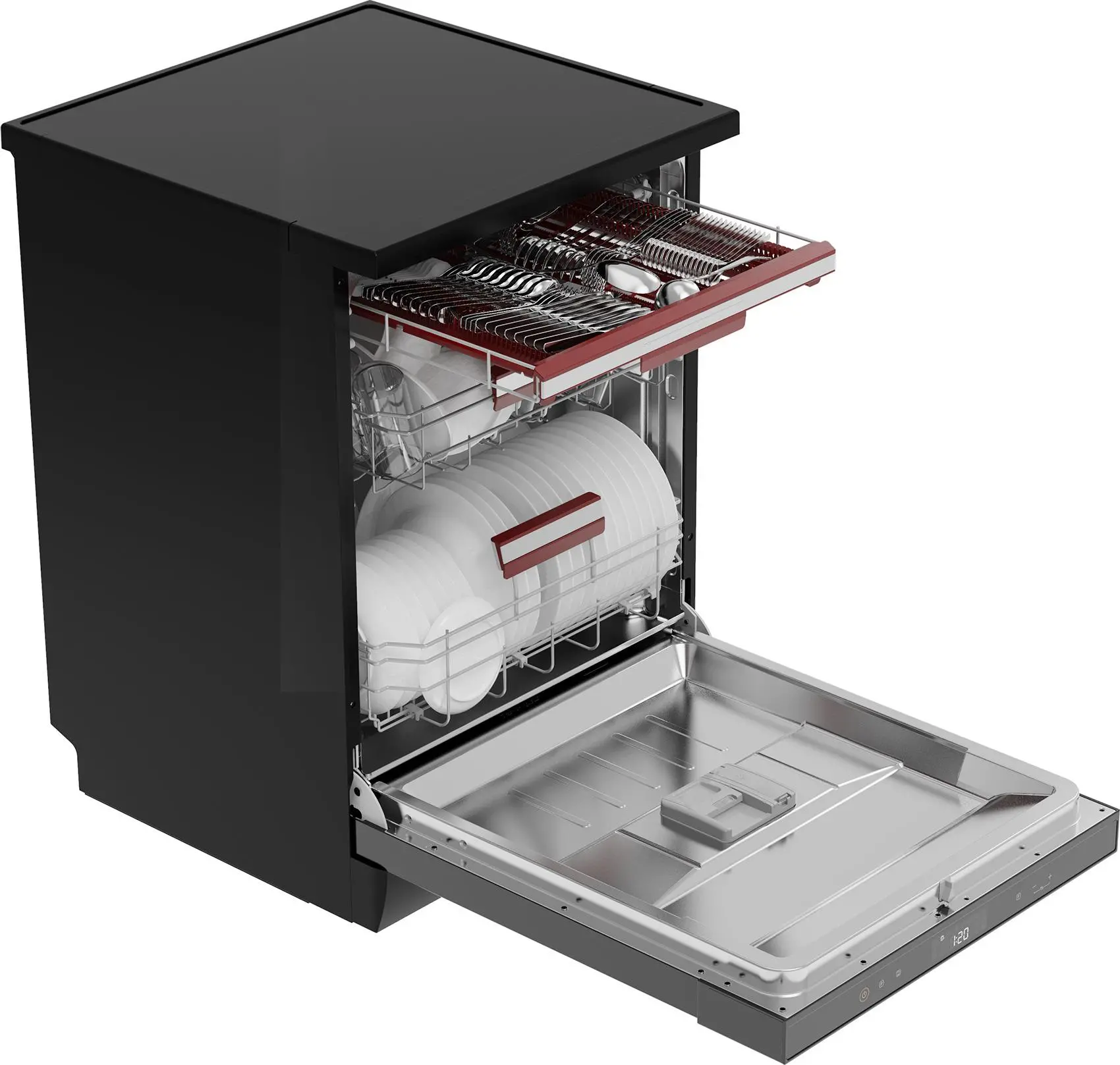 Zmywarka Toshiba DW-15F3EE(BS)-PL 60cm Automatyczne otwieranie drzwi Szuflada na sztućce