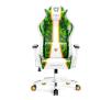 Fotel Diablo Chairs X-One 2.0 Craft King Size Gamingowy do 180kg Skóra ECO Tkanina Biało-zielony