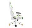 Fotel Diablo Chairs X-One 2.0 Craft King Size Gamingowy do 180kg Skóra ECO Tkanina Biało-zielony