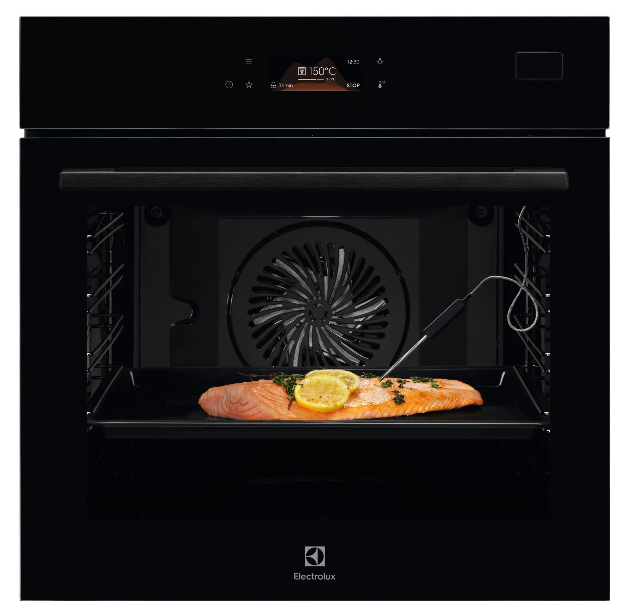 Piekarnik elektryczny parowy Electrolux 800 SteamBoost COB8S39Z Termoobieg Termosonda Czarny