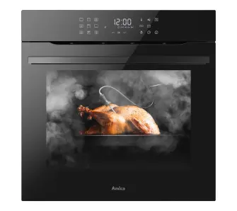 Piekarnik elektryczny parowy Amica ED975398BA+ X-Type Steam P Termoobieg Termosonda Czarny