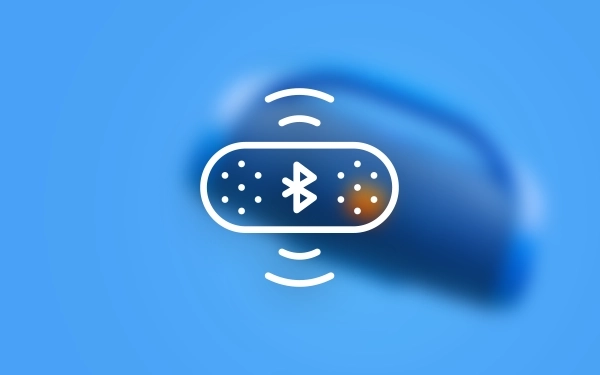 Значок портативной Bluetooth-колонки, демонстрирующий беспроводную портативную колонку для использования в дороге.