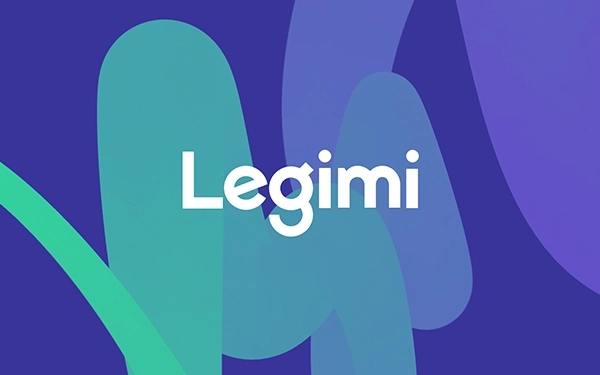 Логотип Legimi на кольоровому фоні, що представляє онлайн-сервіс читання електронних та аудіокниг