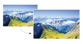Interpolacja do formatu 4K: czysty, realistyczny obraz