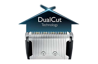 Wykorzystaj technologię DualCut do szybszego strzyżenia