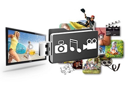 Наслаждайтесь фильмами, фотографиями и музыкой через USB