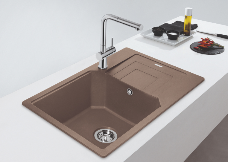 Franke Urban UBG 611-78 XL GSC Granitowy Cappuccino, Zlewozmywak