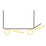 Ручка для удобного перемещения стиральной машины.